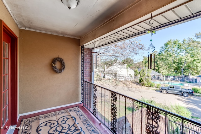 view of balcony