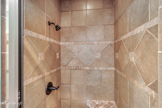 room details featuring tiled shower