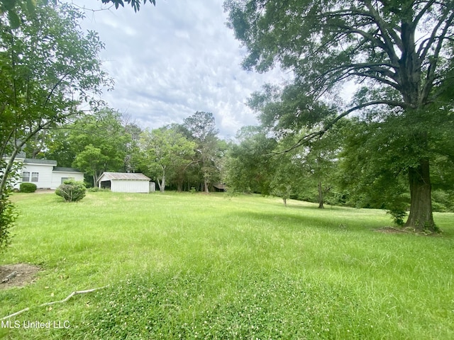 613 Georgetown St, Hazlehurst, MS 39083 - view of yard featuring an outbuilding and a storage shed