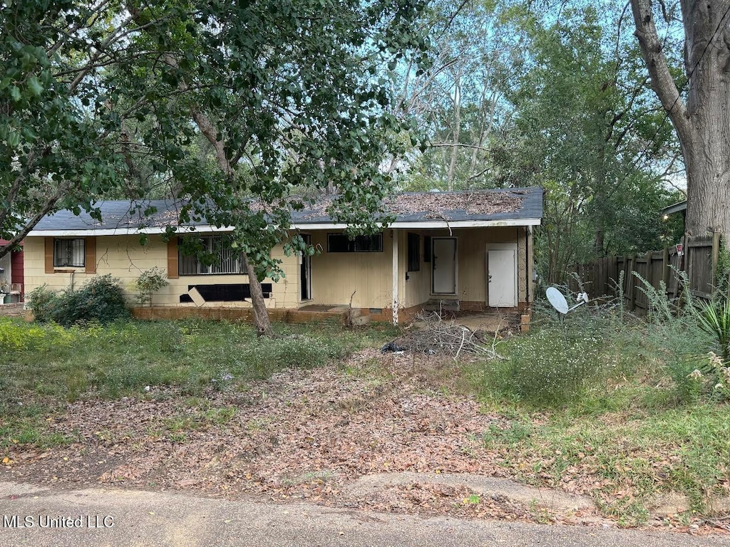 view of ranch-style house