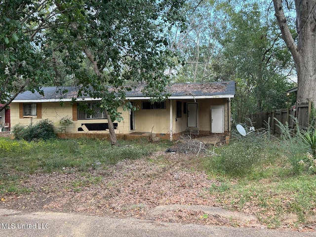 view of ranch-style house