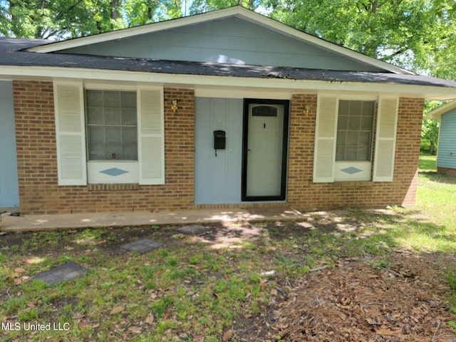 view of front of home