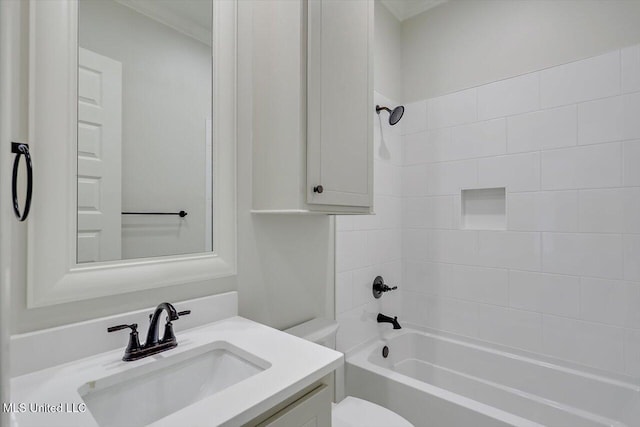 104 Brents Xing, Clinton, MS 39056 - bathroom with shower / bath combination, vanity, and toilet
