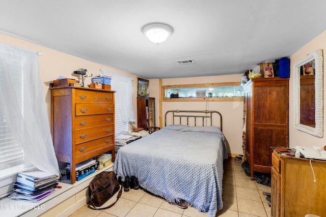 view of tiled bedroom