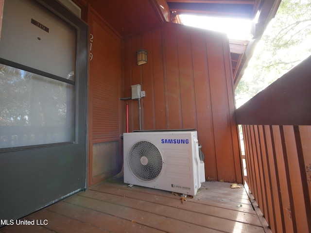 exterior details with ac unit