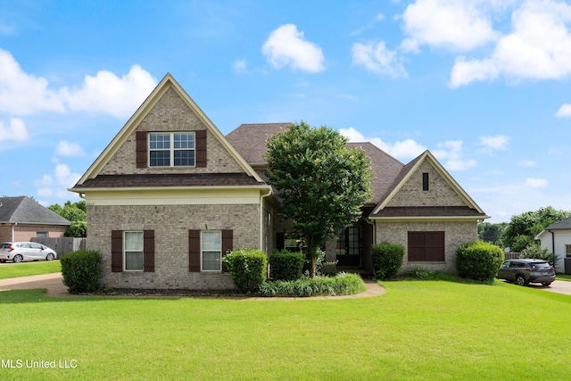 12857 Arbor Dr, Olive Branch, MS 38654 - view of front of property with brick siding and a front lawn