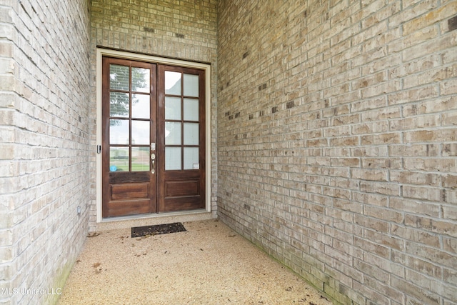 12857 Arbor Dr, Olive Branch, MS 38654 - entrance to property with brick siding and french doors
