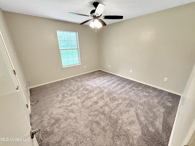 13456 John Clark Rd, Gulfport, MS 39503 - carpeted spare room featuring ceiling fan and baseboards