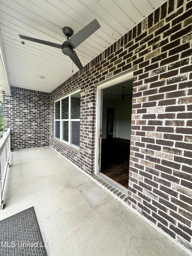 8 Shade Tree Dr, Carriere, MS 39426 - view of patio with ceiling fan