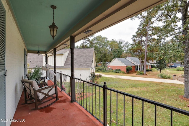 view of balcony