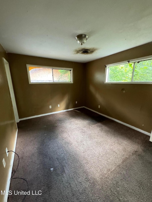 unfurnished room with carpet