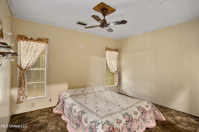 48 Brady Rd, Petal, MS 39465 - bedroom with carpet flooring and ceiling fan