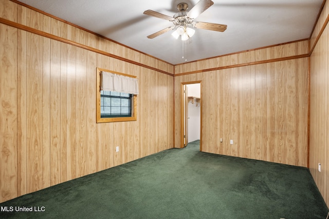48 Brady Rd, Petal, MS 39465 - unfurnished room with dark colored carpet and a ceiling fan