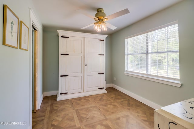 unfurnished bedroom featuring baseboards