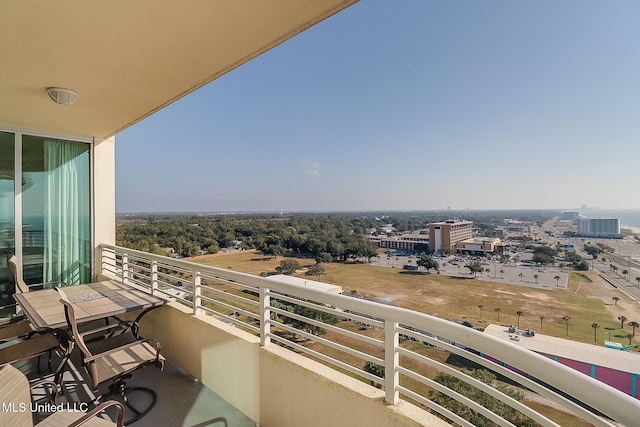 view of balcony