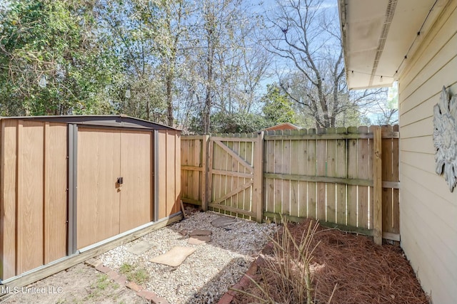 exterior space featuring a gate and fence