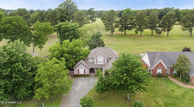 7669 Meadow Ridge Ln, Olive Branch, MS 38654 - aerial view of property and surrounding area