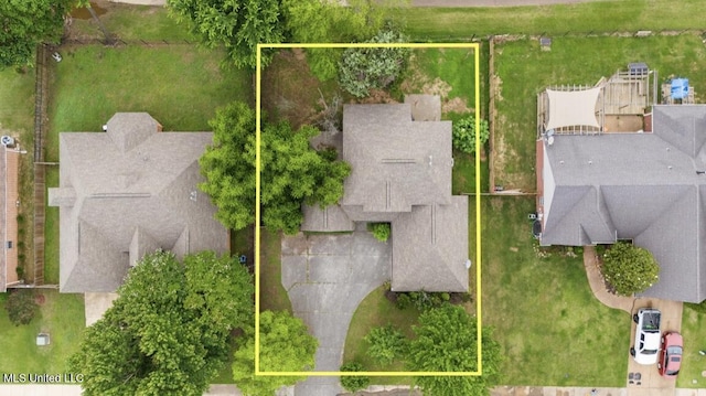 7669 Meadow Ridge Ln, Olive Branch, MS 38654 - view of property location with property parcel outlined