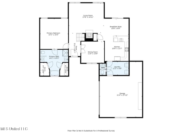 7669 Meadow Ridge Ln, Olive Branch, MS 38654 - room layout