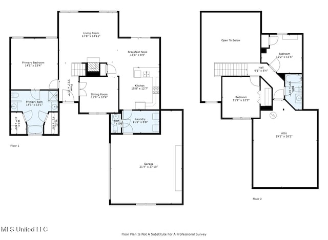 7669 Meadow Ridge Ln, Olive Branch, MS 38654 - home floor plan