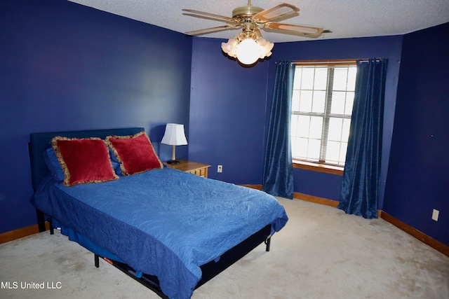 2440 E Church Rd, Southaven, MS 38671 - bedroom featuring carpet, a ceiling fan, and a textured ceiling