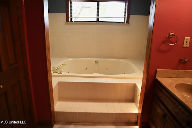 2440 E Church Rd, Southaven, MS 38671 - full bathroom featuring a whirlpool tub and vanity