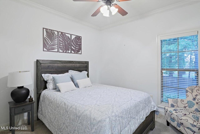 131 Stillhouse Creek Dr, Madison, MS 39110 - carpeted bedroom with crown molding and ceiling fan