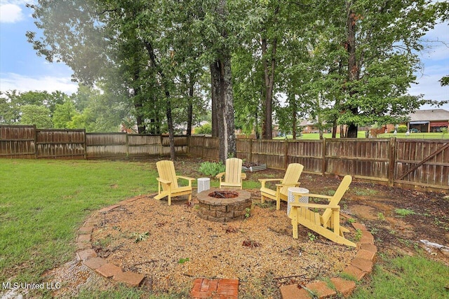 131 Stillhouse Creek Dr, Madison, MS 39110 - view of yard featuring a fire pit