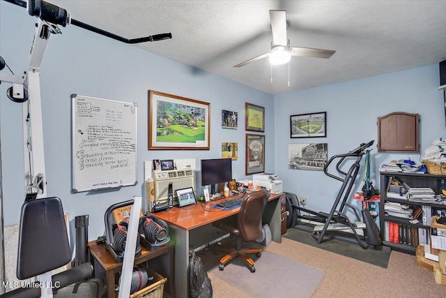 210 Planters Grv, Brandon, MS 39047 - carpeted office with a ceiling fan