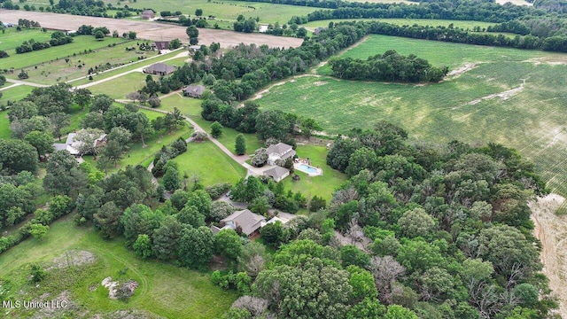 210 Planters Grv, Brandon, MS 39047 - aerial view of property's location with rural landscape and abundant farmland