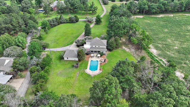 210 Planters Grv, Brandon, MS 39047 - aerial view of property and surrounding area featuring a pool