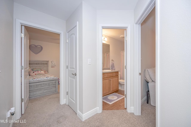 18108 Steamer Way, Gulfport, MS 39503 - hall featuring light colored carpet and baseboards