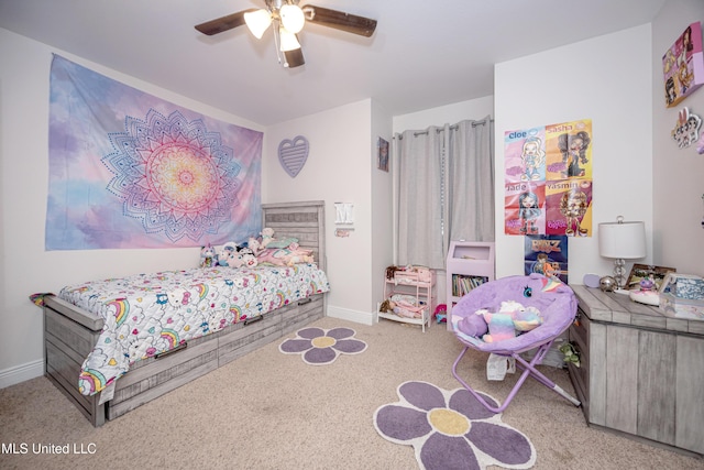 18108 Steamer Way, Gulfport, MS 39503 - carpeted bedroom with baseboards and a ceiling fan