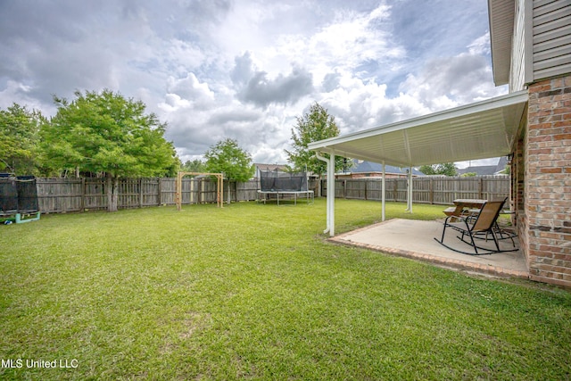 18108 Steamer Way, Gulfport, MS 39503 - view of yard featuring a trampoline and a patio