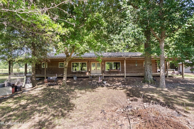 927 Abe Chapel Rd, Como, MS 38619 - view of front of home with french doors