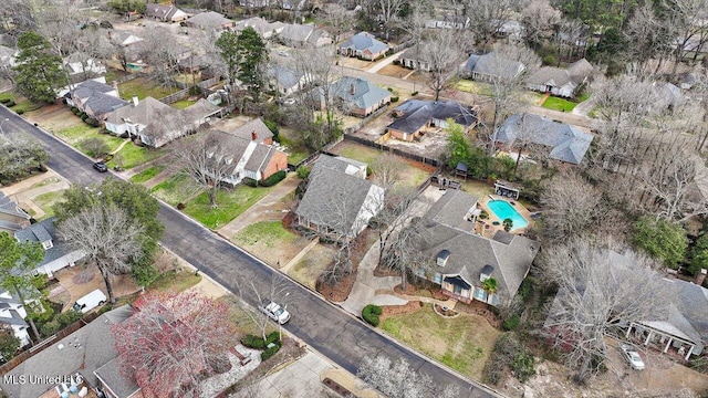 drone / aerial view featuring a residential view