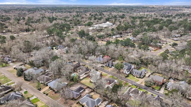 bird's eye view with a residential view