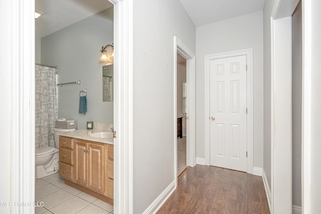 13109 Little Bluff Dr, Vancleave, MS 39565 - bathroom with vanity and tile patterned flooring
