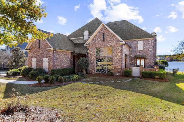 front of property featuring a front lawn