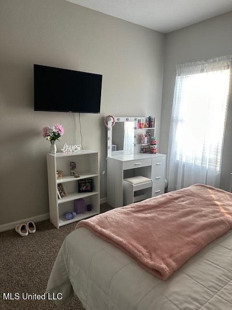 bedroom featuring carpet flooring