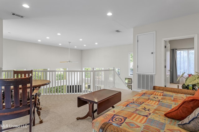 7395 Live Oak Way, Pass Christian, MS 39571 - carpeted bedroom featuring recessed lighting and access to outside