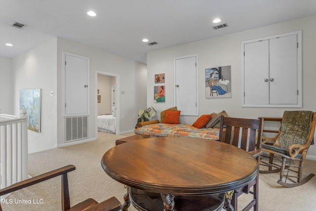 7395 Live Oak Way, Pass Christian, MS 39571 - dining area featuring light colored carpet, recessed lighting, and baseboards