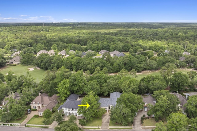 7395 Live Oak Way, Pass Christian, MS 39571 - aerial view of residential area featuring a forest and a local golf course