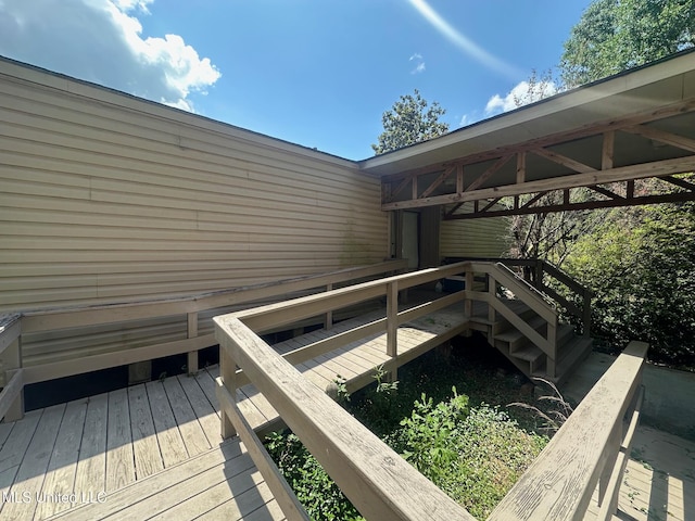 577 W Lakeshore Dr, Carriere, MS 39426 - view of wooden terrace