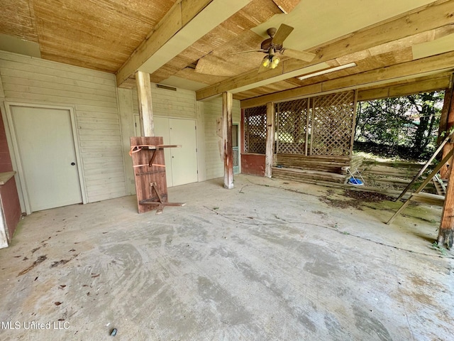 577 W Lakeshore Dr, Carriere, MS 39426 - miscellaneous room with a ceiling fan