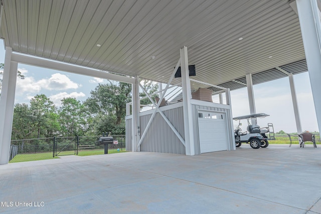 5004 Oak St, Bay Saint Louis, MS 39520 - view of patio / terrace featuring a garage and a gate
