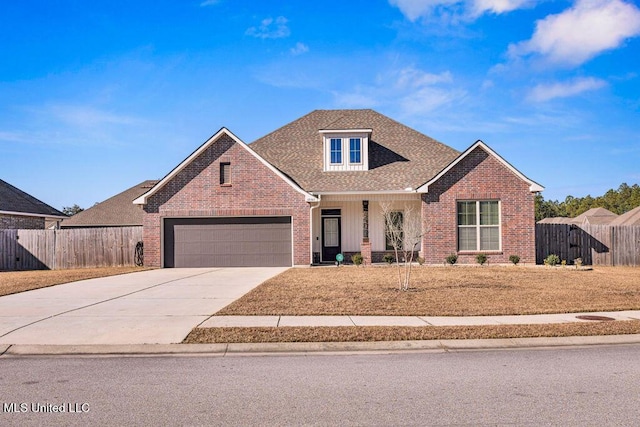 view of property featuring a garage