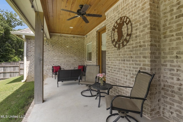 168 Shore View Dr, Madison, MS 39110 - view of patio with ceiling fan