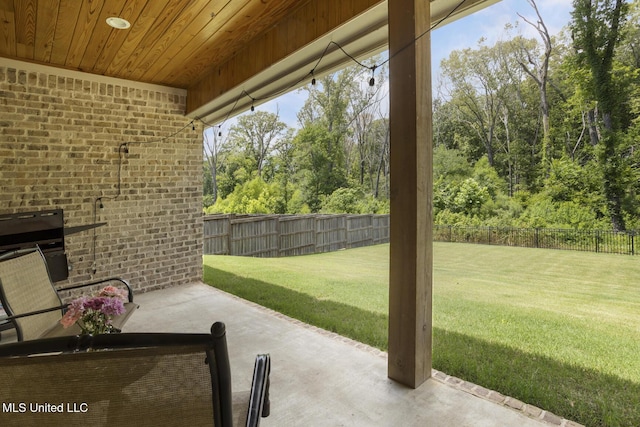 168 Shore View Dr, Madison, MS 39110 - fenced backyard with a patio area