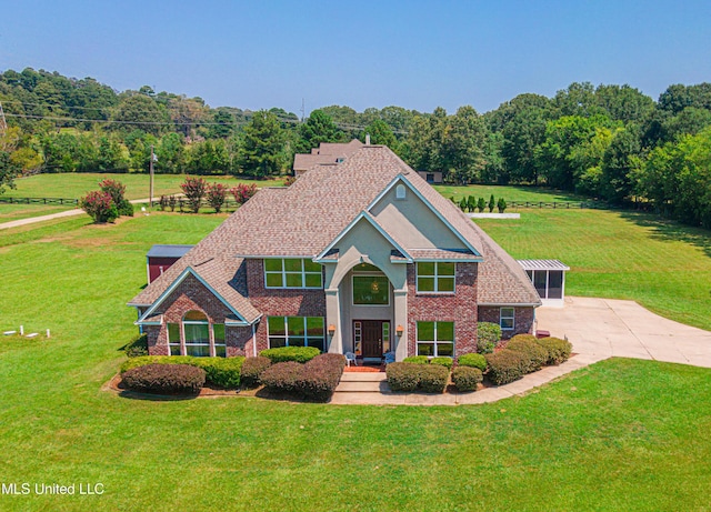 1000 Cedar Hill Rd, Madison, MS 39110 - view of front of home featuring a front lawn and brick siding